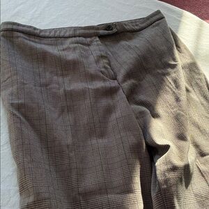 Kim Rogers Black and White Checkered Straight Leg Pants